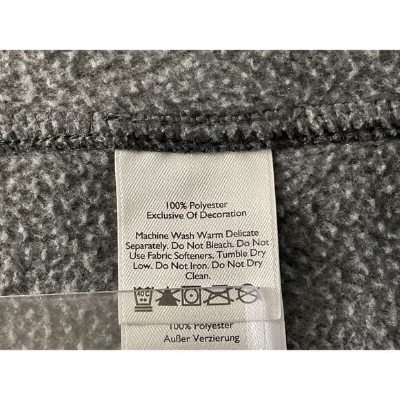 Eddie Bauer Gray Full Zip Fleece Vest XL Warm Outdoor Layering - Picture 7 of 11